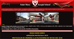 Desktop Screenshot of colegiosaintmary.cl