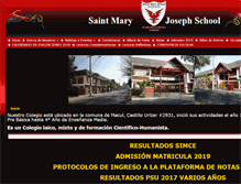 Tablet Screenshot of colegiosaintmary.cl